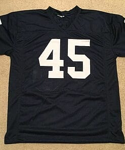 Alternative view of UNSIGNED CUSTOM Sewn Stitched Rudy Ruettiger Blue Jersey