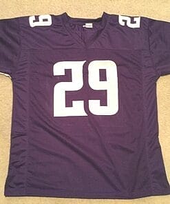 Alternative view of UNSIGNED CUSTOM Sewn Stitched Xavier Rhodes Purple Jersey