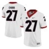Georgia Bulldogs #27 Nick Chubb College Football Jersey White 7 Georgia Bulldogs 27 Nick Chubb College Football Jersey White