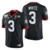Georgia Bulldogs #13 Stetson Bennett 2021 Orange Bowl Jersey Red College Football 4 Georgia Bulldogs 3 Zamir White 3 Times CFP National Champions Jersey Black
