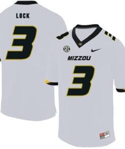 Missouri Tigers #3 Drew Lock NCAA College Football Jersey White