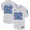 North Carolina Tar Heels #92 Sylvester Williams Football Jersey White 7 North Carolina Tar Heels #92 Sylvester Williams Football Jersey White