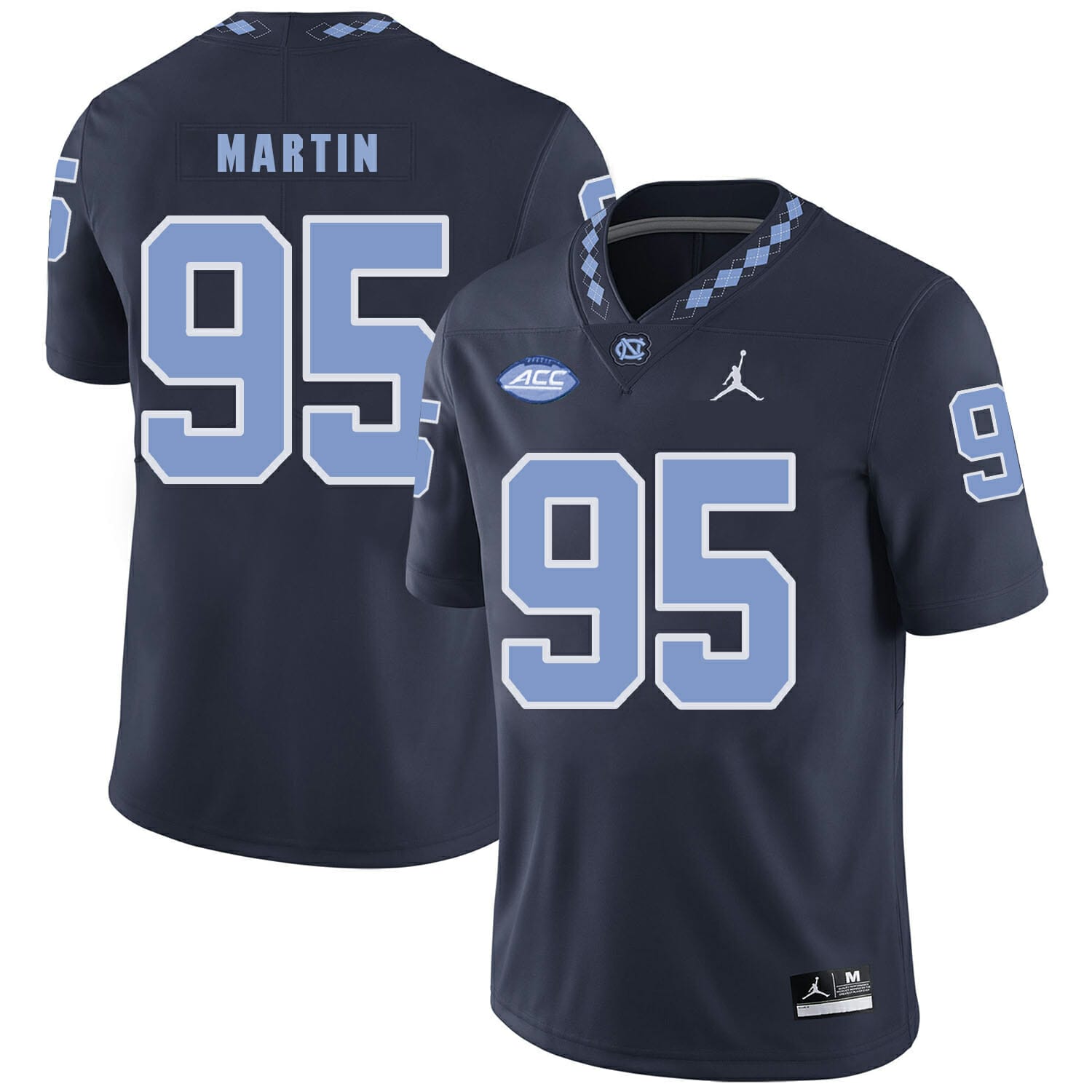 North Carolina Tar Heels #95 Kareem Martin NCAA Football Jersey Black 1 North Carolina Tar Heels #95 Kareem Martin NCAA Football Jersey Black