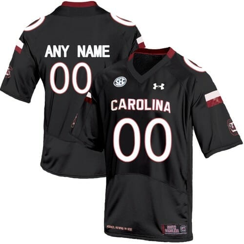 South Carolina Gamecocks Custom Name and Number NCAA Football Jersey Black 1 South Carolina Gamecocks Custom Name and Number NCAA Football Jersey Black