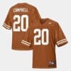 Texas Longhorns #20 Earl Campbell College Football Orange Jersey 6 Texas Longhorns #20 Earl Campbell College Football Orange Jersey
