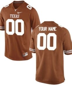 Custom Texas Longhorns Football Jersey Name Number College Orange