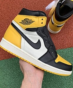 Alternative view of Air Jordan 1 Yellow Toe