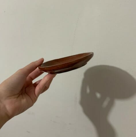 Handmade Ceramic Trinket Dish In Burnt Orange 2 Handmade Ceramic Trinket Dish In Burnt Orange - Image 2