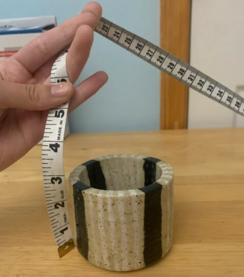 Handmade Striped Black And White Speckled Mug 3 Handmade Striped Black And White Speckled Mug - Image 3