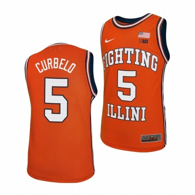Andre Curbelo Jersey #5 Illinois Fighting Illini College Basketball Replica Jerseys Orange 1 Andre Curbelo Jersey #5 Illinois Fighting Illini College Basketball Replica Jerseys Orange