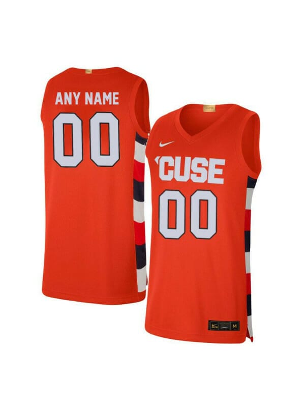 Custom Syracuse Orange Jersey College Basketball Name and Number Elite Orange 6 Custom Syracuse Orange Jersey College Basketball Name and Number Elite Orange