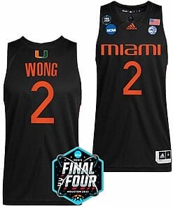 Isaiah Wong Jersey Miami Hurricanes 2023 NCAA March Madness White College Basketball #2