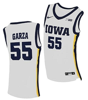 JLuka Garza Jersey Iowa Hawkeyes College Basketball White Swingman #55 10 JLuka Garza Jersey Iowa Hawkeyes College Basketball Black Swingman #55