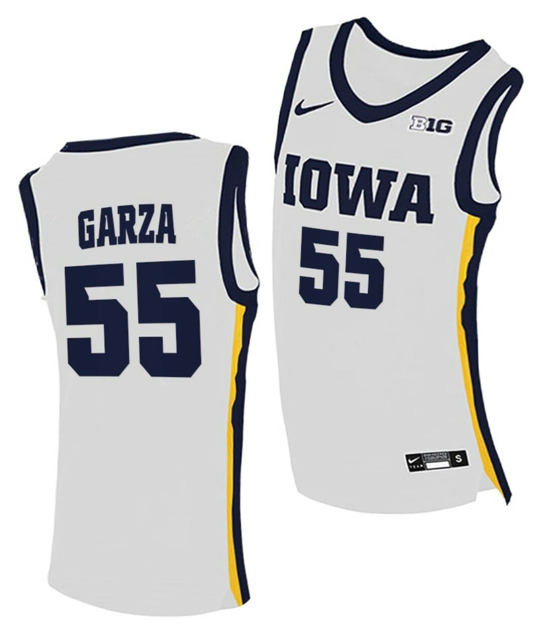 JLuka Garza Jersey Iowa Hawkeyes College Basketball White Swingman #55 1 JLuka Garza Jersey Iowa Hawkeyes College Basketball Black Swingman #55