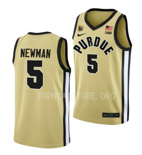 Men's #5 Brandon Newman Jersey Purdue Boilermakers College Basketball Jerseys 4 Men's #5 Brandon Newman Jersey Purdue Boilermakers College Basketball Jerseys Gold