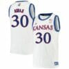 Ochai Agbaji Jersey #30 Kansas Jayhawks White White University College Basketball Jerseys 3 Ochai Agbaji Jersey #30 Kansas Jayhawks White White University College Basketball Jerseys