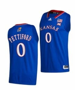 Men's #0 Bobby Pettiford Jr Jersey Kansas Jayhawks College Basketball Jerseys