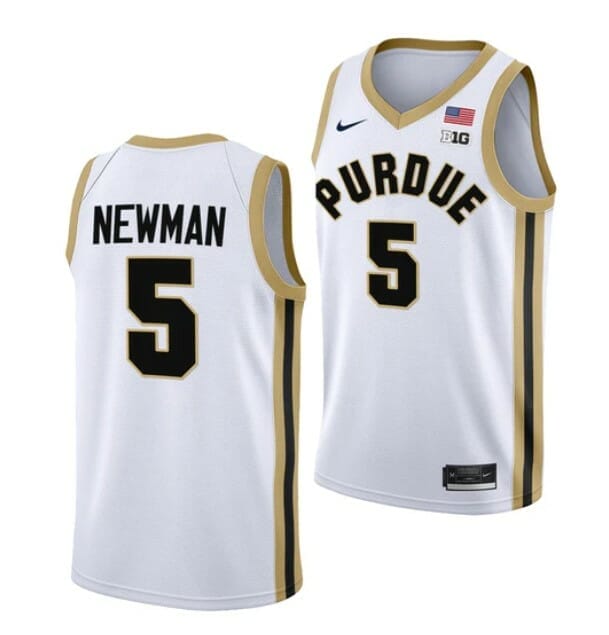 Men's #5 Brandon Newman Jersey Purdue Boilermakers College Basketball Jerseys 5 Men's #5 Brandon Newman Jersey Purdue Boilermakers College Basketball Jerseys White