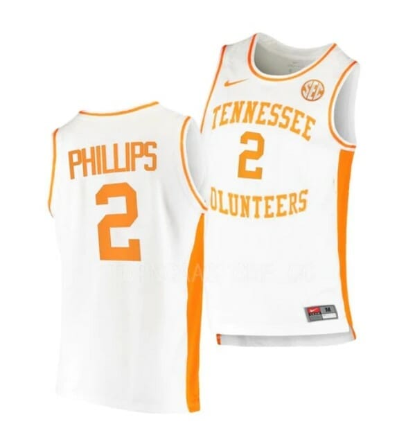 Men's #2 Julian Phillips Jersey Tennessee Volunteers College Basketball Jerseys 10 Men's #2 Julian Phillips Jersey Tennessee Volunteers College Basketball Jerseys White