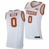 Men's #0 Timmy Allen Jersey Texas Longhorns College Basketball Jerseys 9 Men's #0 Timmy Allen Jersey Texas Longhorns College Basketball Jerseys White 2021