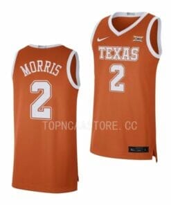 Men's #2 Arterio Morris Jersey Texas Longhorns College Basketball Jerseys Orange