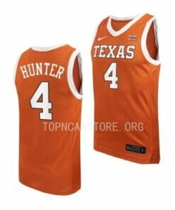 Men's #4 Tyrese Hunter Jersey Texas Longhorns College Basketball Jerseys 10 Men's #4 Tyrese Hunter Jersey Texas Longhorns College Basketball Jerseys Orange