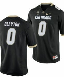 Ashaad Clayton Jersey Colorado Buffaloes College Football Game Black #0