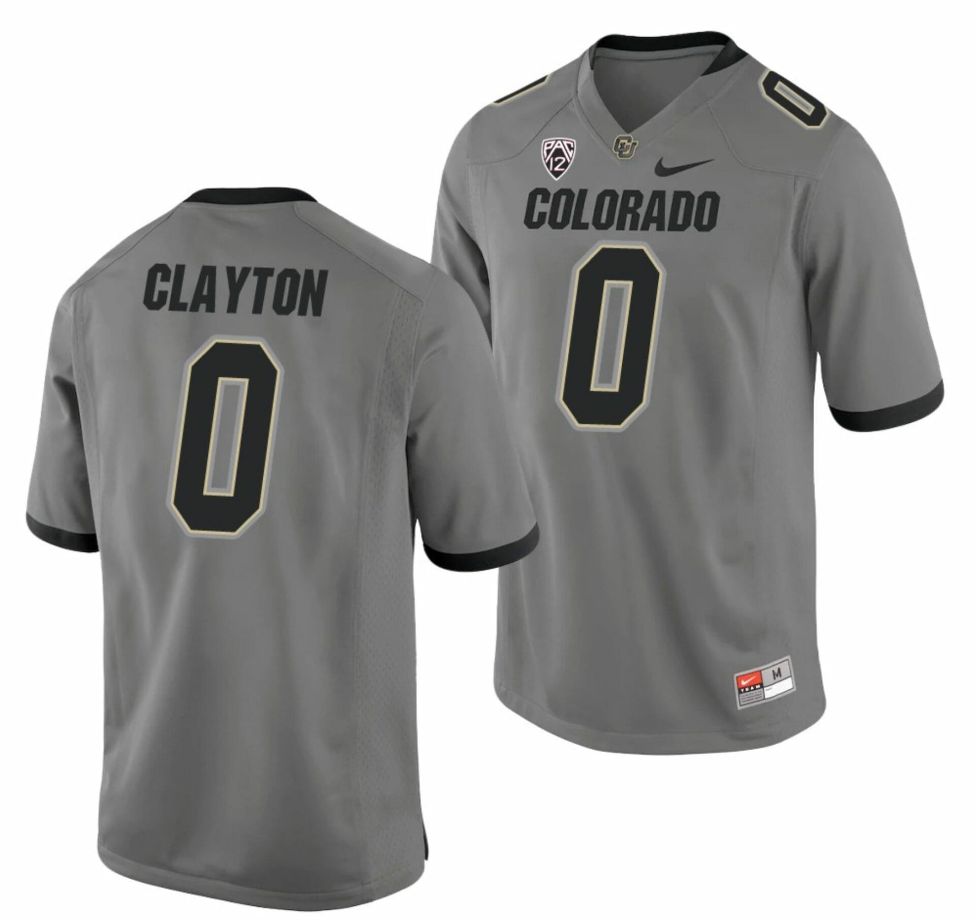 Ashaad Clayton Jersey Colorado Buffaloes College Football Game Gray #0 8 Ashaad Clayton Jersey Colorado Buffaloes College Football Game Gray #0