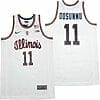Ayo Dosunmu Jersey Illinois Fighting Illini NCAA Basketball White #11 2 Ayo Dosunmu Jersey Illinois Fighting Illini NCAA Basketball White #11