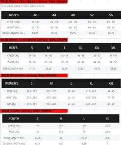 Baseball Size Chart official