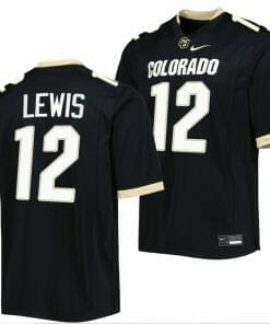Brendon Lewis Jersey Colorado Buffaloes College Football Untouchable Replica Black #12