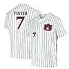 Cole Foster Jersey Auburn Tigers Baseball Under Armour NCAA College White Stripe Alumni #7 3 Cole Foster Jersey Auburn Tigers Baseball Under Armour NCAA College White Stripe Alumni #7