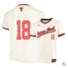 Cole Stilwell Jersey Texas Tech Red Raiders Baseball NCAA College Cream Alumni #18 3 Cole Stilwell Jersey Texas Tech Red Raiders Baseball NCAA College Cream Alumni #18