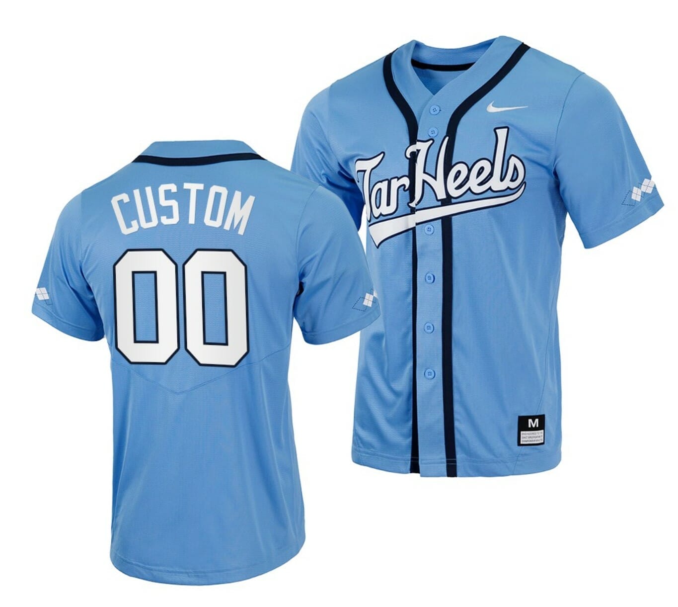 Custom North Carolina Jersey Tar Heels Name and Number NCAA College Blue 1 Custom North Carolina Jersey Tar Heels Name and Number NCAA College Blue