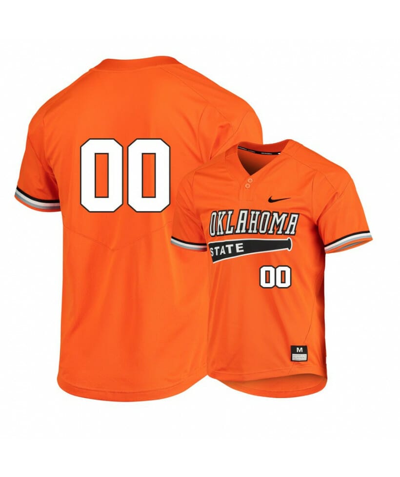 Custom Oklahoma State Baseball Jersey Name, Number Cowboys College Orange Elite 1 Custom Oklahoma State Baseball Jersey Name, Number Cowboys College Orange Elite