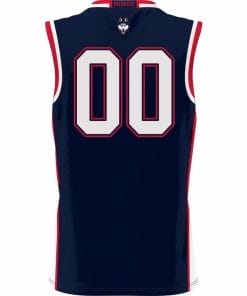 Alternative view of Custom UConn Huskies Jersey College Basketball Name and Number Navy1