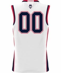 Alternative view of Custom UConn Huskies Jersey College Basketball Name and Number White1