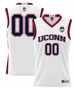 Custom UConn Huskies Jersey College Basketball Name and Number White1