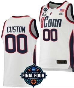 Custom UConn Huskies Jersey College Basketball March Madness Final Four 2022 White