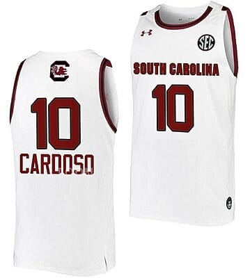 Kamilla Cardoso Jersey South Carolina Gamecocks College Basketball White #10 8 Kamilla Cardoso Jersey South Carolina Gamecocks College Basketball White #10