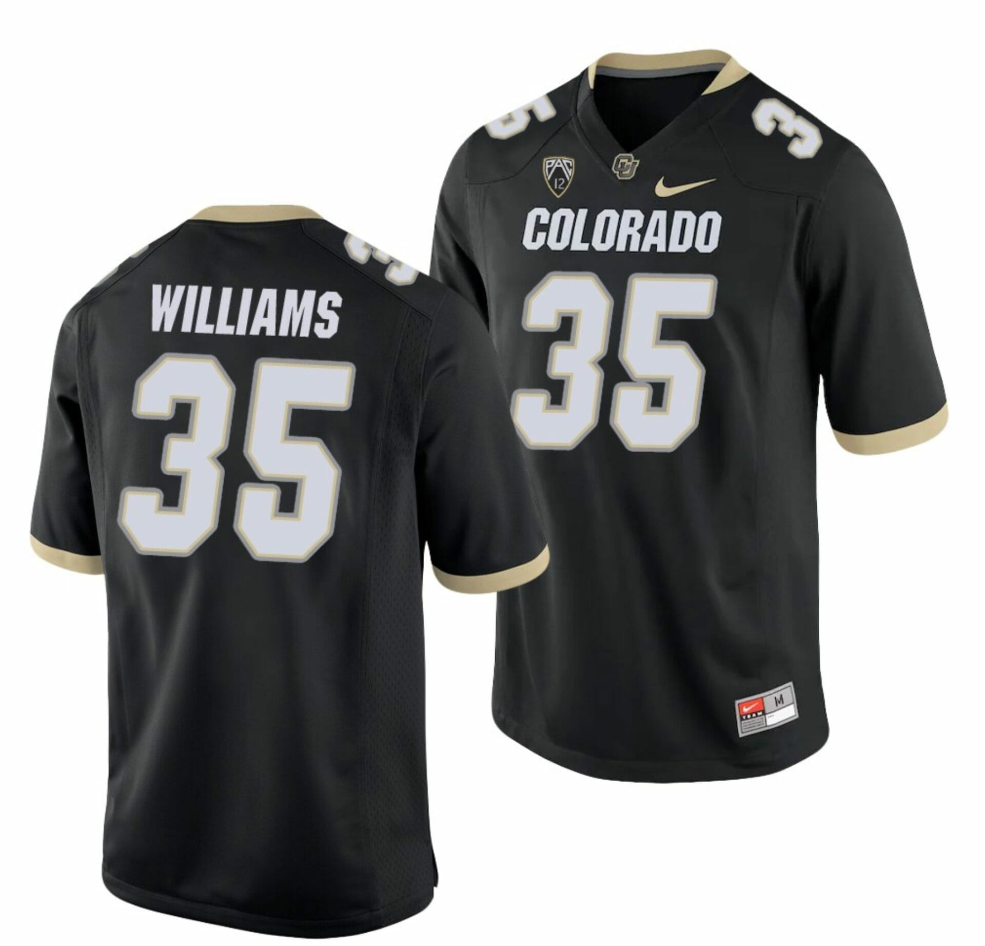 Mister Williams Jersey Colorado Buffaloes College Football Game Black #35 8 Mister Williams Jersey Colorado Buffaloes College Football Game Black #35