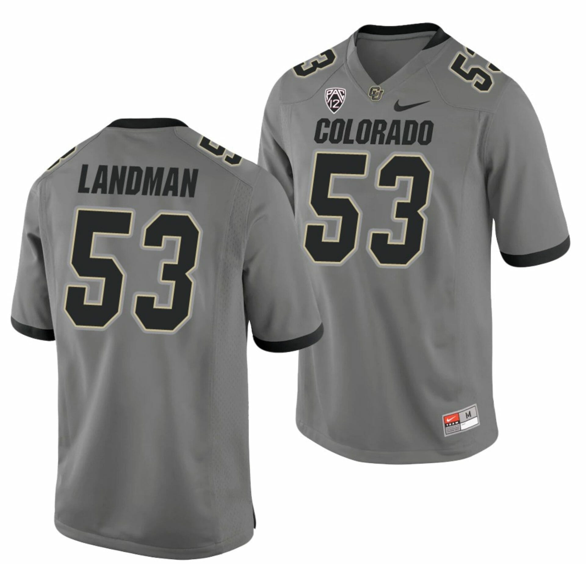 Nate Landman Jersey Colorado Buffaloes College Football Game Gray #53 1 Nate Landman Jersey Colorado Buffaloes College Football Game Gray #53