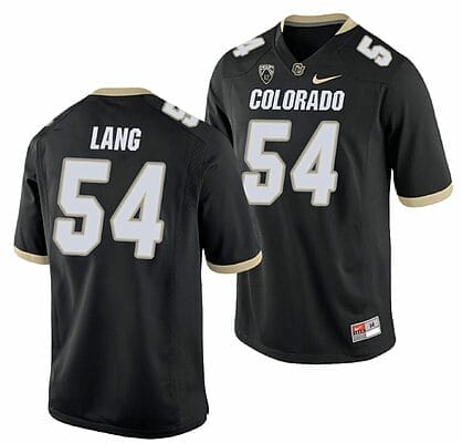 Terrance Lang Jersey Colorado Buffaloes College Football Game Black #54 10 Terrance Lang Jersey Colorado Buffaloes College Football Game Black #54