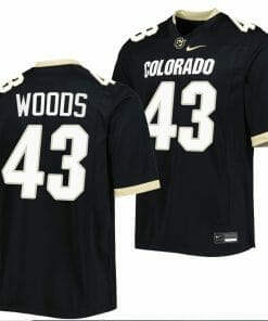 Trevor Woods Jersey Colorado Buffaloes College Football Untouchable Replica Black #43