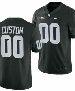 Custom Michigan State Spartans Jersey Name and Number Alternate Black College Football 2023