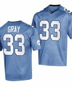 North Carolina Tar Heels Cedric Gray Jersey #33 College Football 2023 Replica Blue