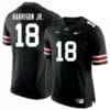 Ohio State Buckeyes #18 Marvin Harrison Jr Jersey Black NCAA Football 6 Ohio State Buckeyes #18 Marvin Harrison Jr Jersey Black NCAA Football