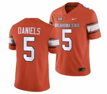 Oklahoma State Cowboys #5 Kendal Daniels Jersey 2023 College Football Orange Game 10 Oklahoma State Cowboys #5 Kendal Daniels Jersey 2023 College Football Orange Game