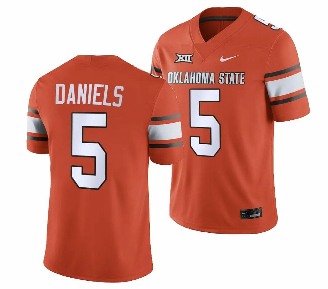 Oklahoma State Cowboys #5 Kendal Daniels Jersey 2023 College Football Orange Game 1 Oklahoma State Cowboys #5 Kendal Daniels Jersey 2023 College Football Orange Game