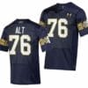 Notre Dame Fighting Irish Joe Alt Jersey #76 College Football 2023 Aer Lingus Classic Navy 6 Notre Dame Fighting Irish Joe Alt Jersey #76 College Football 2023 Aer Lingus Classic Navy